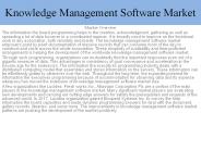 Knowledge Management Software Market Report