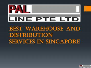 Warehouse And Distribution Services - Palline