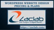 WordPress Website Design Pricing & Plans