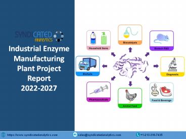 Industrial Enzyme Manufacturing Plant Project Report 2022-2027 | Syndicated Analytics