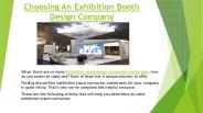 Choosing an Exhibition Booth Design Company