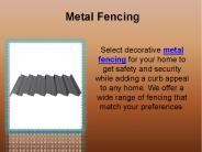 Metal Fencing