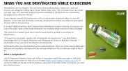 Signs You Are Dehydrated While Exercising