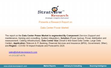Data Center Power Market Trends, Dynamics & Market Insights