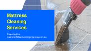 Mattress Cleaning Services