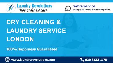 Dry Cleaning Services and Laundry Service in London - Laundry Revolutions