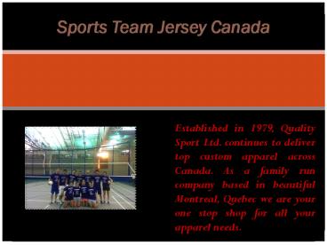 Sports Team Jersey Canada (2)