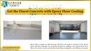 Get the Finest Concrete with Epoxy Floor Coating