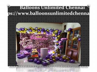 7 star balloon decoration in chennai