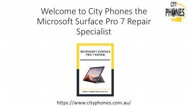 Microsoft Surface Pro 7 Screen Repair in Melbourne and Greensborough
