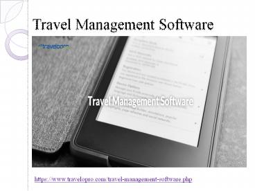 Travel Management Software