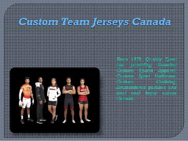 Custom Team Jerseys Canada (2)