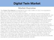 Digital Twin Market Report