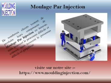 Moulage Par Injection Plastique France