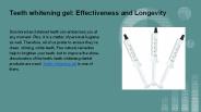 Teeth whitening gel: Effectiveness and Longevity