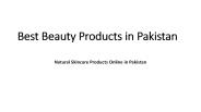 Best Beauty Products in Pakistan