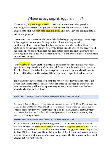 Farm Fresh Eggs | Best Eggs Brand in India | OvoFarm