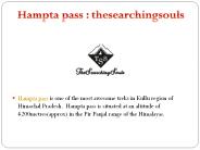 Hampta pass