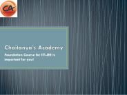 Foundation Course for IIT-JEE