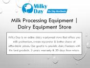 Milk Processing Equipment | Dairy Equipment Store