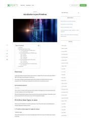 Introduction to Java Primitives