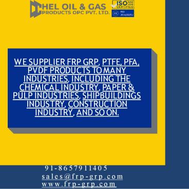 Best FRP Pipe Manufacturers in India