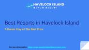 Best Resorts in Havelock Island