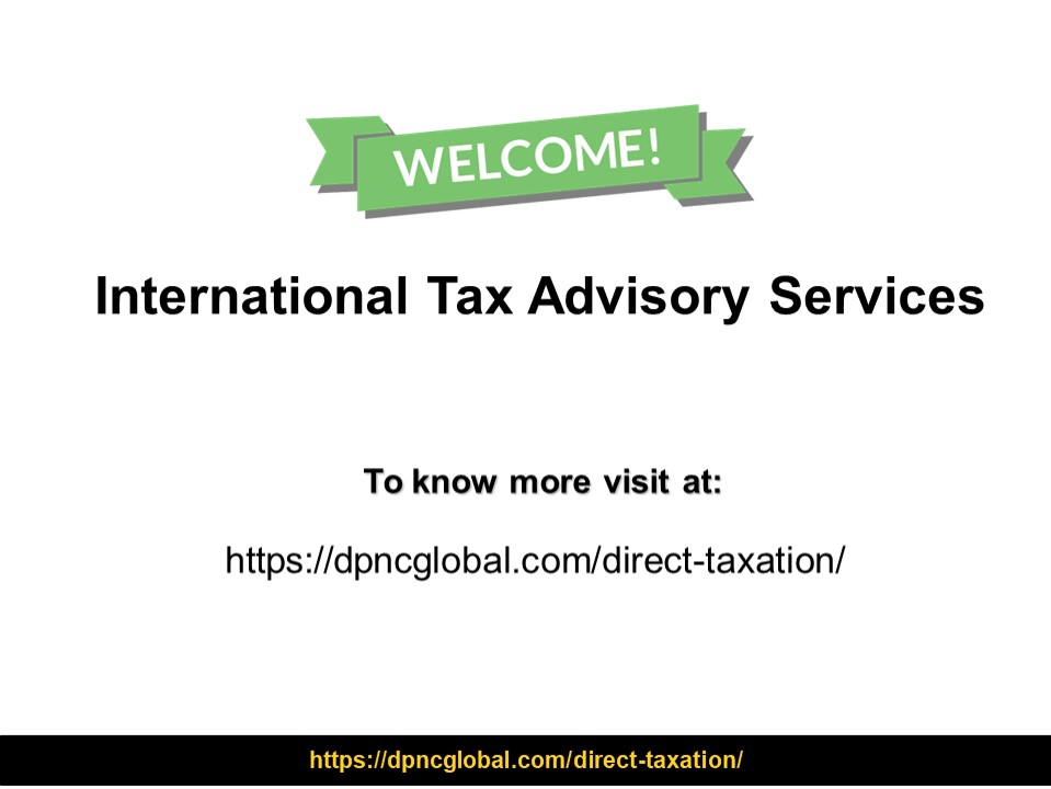 International Tax Advisory Services