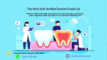 Dentists Email Lists | Dentists Mailing Database