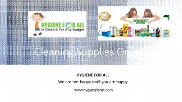 Cleaning Supplies Online​