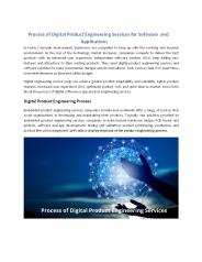 Process of Digital Product Engineering Services