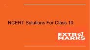 NCERT Solutions For Class 10 (1)