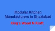 Modular Kitchen Manufacturers in Ghaziabad