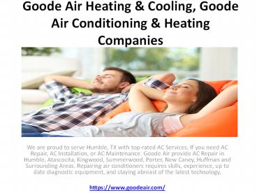 Goode Air Heating & Cooling, Goode Air Conditioning & Heating Companies