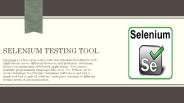 Selenium testing tool