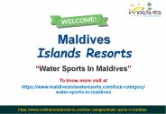 Water Sports In Maldives