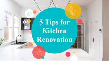 5 Tips for Kitchen Renovation
