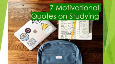 7 Motivational Quotes on Studying