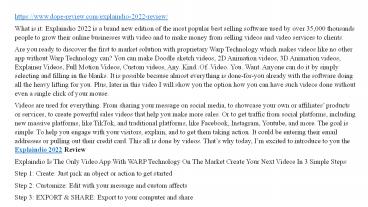 presentation player overlay