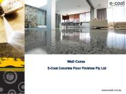 E-Coat Concrete Floor Finishes Pty Ltd