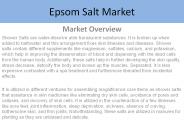 Epsom Salt Market:Report