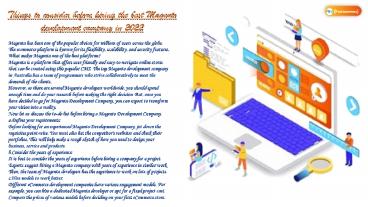 top Magento development company in Australia