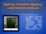 Sydney Creative Agency - adcreators.com.au