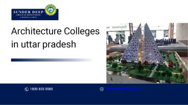 SDCA is one of Best Architecture Colleges in Delhi