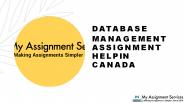 Database Management Assignment Help In Canada, Also Available Online Now.