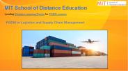PGDM Logistics and Supply Chain