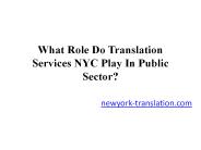 Translation Services in NYC