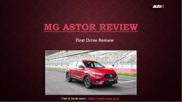 MG Astor review | MG Astor Car review – autoX (1)