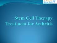 Stem Cell Therapy Treatment for Arthritis