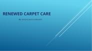 Wellcome To Renewed Carpet Care